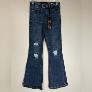 NWT Distressed Blue Age Flare Jeans, Size 1